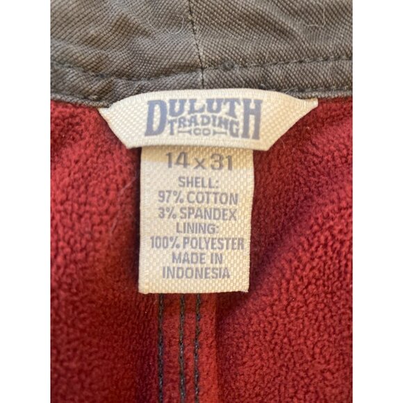 Duluth Flex Fire Hose Relaxed Leg Cargo Pants Women's 14 x31 Brown - Picture 8 of 15